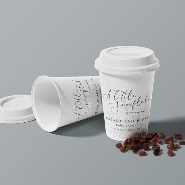 Ein kleines Schneeflocken-Party mit Baby-Dusche Pappbecher (Von Creator hochgeladen)