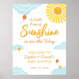 Ein kleines Sonnenschein-Baby-Duschposter Poster