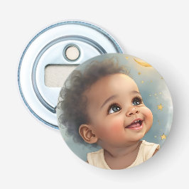 Ein kleines Star Baby Shower Button Flaschenöffner