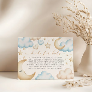 Ein kleines Stück Himmel Baby Shower Buchwunsch Begleitkarte