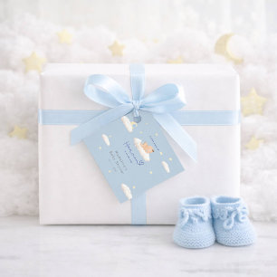 Ein kleines Stück Himmel Wolken Baby Boy Shower Geschenkanhänger