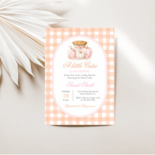 Ein kleines Süsse Pie Baby Duschmädchen Einladung
