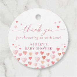Ein kleines, süßes Baby, Pink Girl Baby Dusche Geschenkanhänger