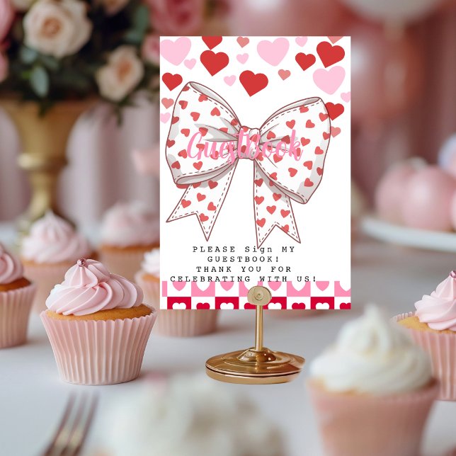 Ein kleines Sweetheart Guestbook Tischnummer (A Little Sweetheart Guestbook Table Number)