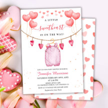 Ein kleines Sweetheart | Valentinstag Kinderdusche