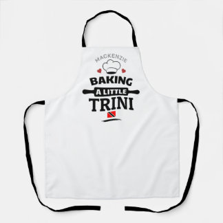 Ein kleines Trini-Schwangerschaftsgeschenk backen Schürze