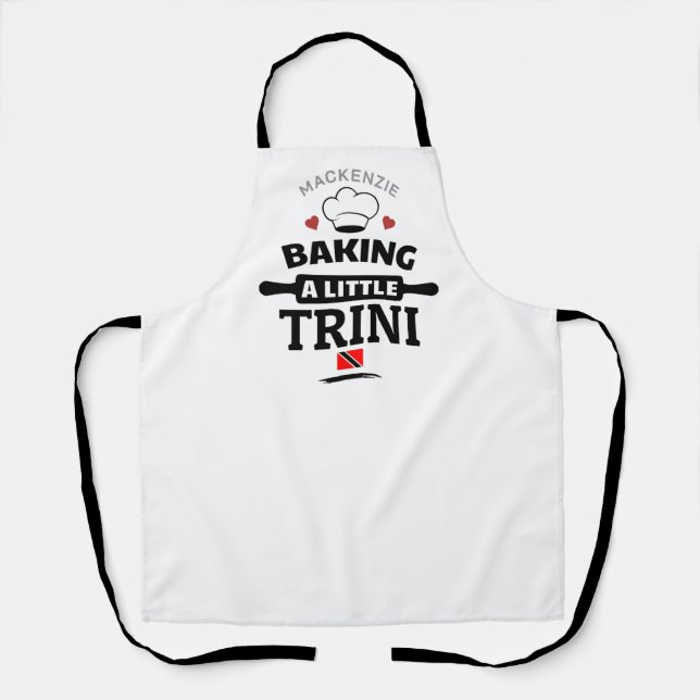 Ein kleines Trini-Schwangerschaftsgeschenk backen Schürze (Vorderseite)