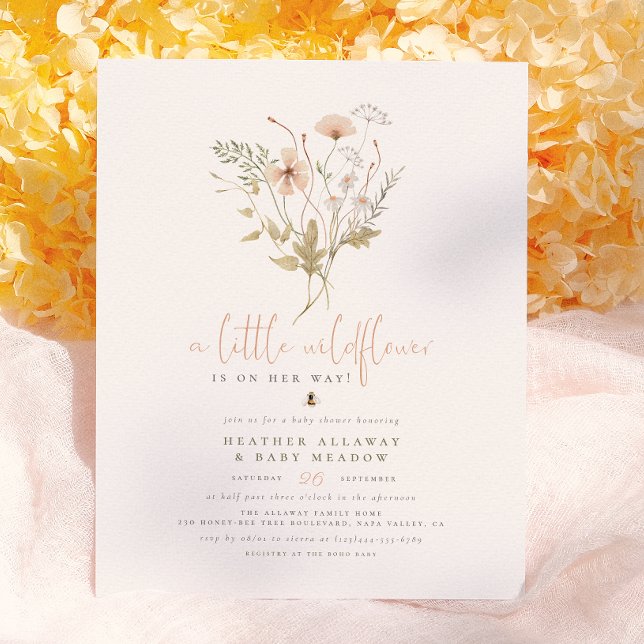 Ein kleines Wildblume Budget Boho Nature Babydusch (Von Creator hochgeladen)