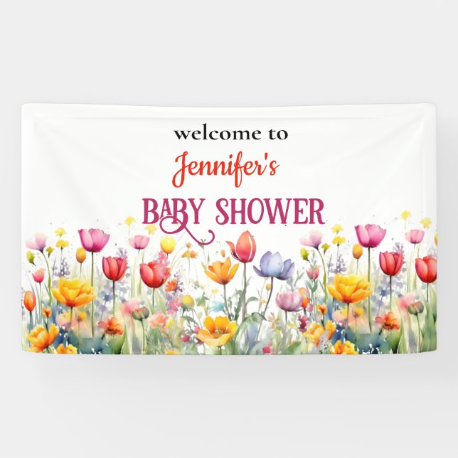 ein kleines Wildblume Dusche Banner (Horizontal)