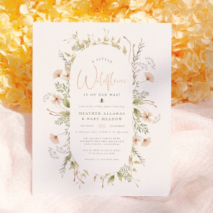 Ein Kleines Wildblumen Boho Mädchen Baby Shower Bu