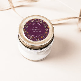 Ein kleines Wildblumenbaby Runder Aufkleber