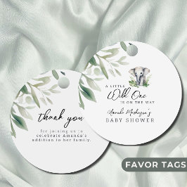 Ein kleines, wildes, elegantes Baby-Dusche-Party Geschenkanhänger