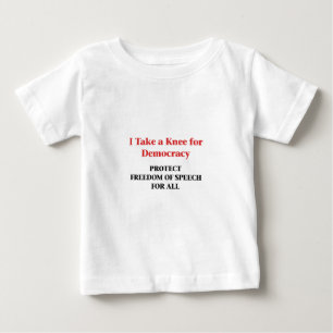 Ein Knie für Demokratie - Redefreiheit Baby T-shirt