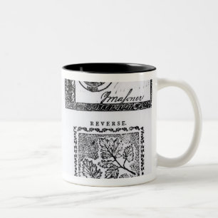 Ein Kolonialsechs Dollarschein Zweifarbige Tasse