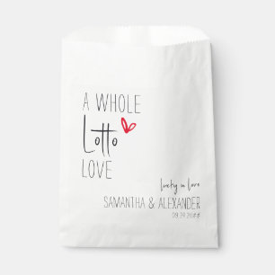 Ein komplettes Lotto-Liebe-Hochzeitslottoschein-Pa Geschenktütchen