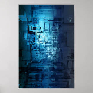 ein komplexer Korridor mit mehrdimensionalen Propo Poster