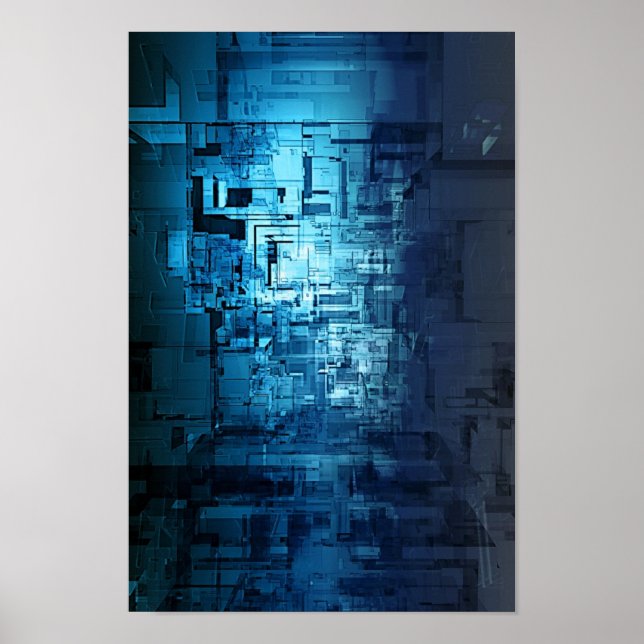 ein komplexer Korridor mit mehrdimensionalen Propo Poster (Vorne)