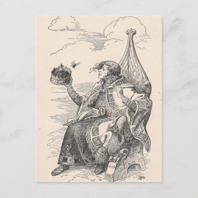 Ein König Postkarte (Vorderseite)