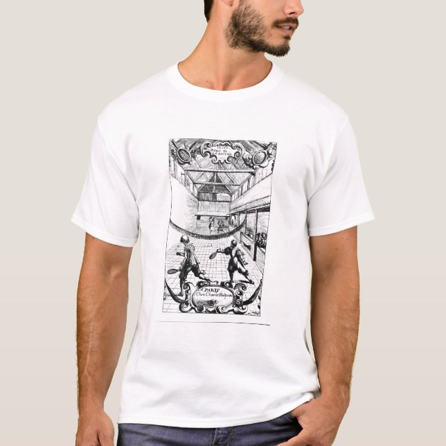 Ein königliches Spiel von Tennis in Jeu de Paume T-Shirt (Vorderseite)