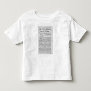 Ein Konto der Verfahren Kleinkind T-shirt