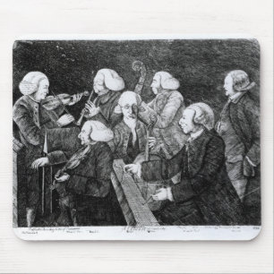 Ein Konzert in Cambridge, 1770 Mousepad