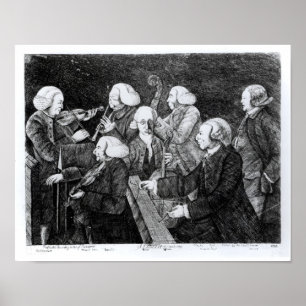 Ein Konzert in Cambridge, 1770 Poster