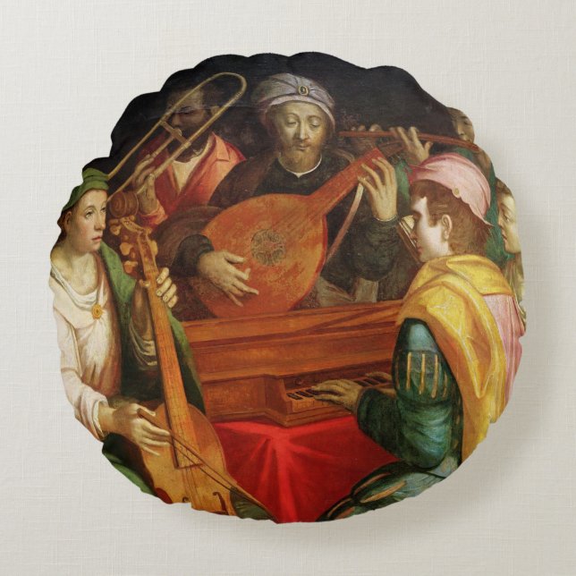 Ein Konzert Rundes Kissen (Vorderseite)