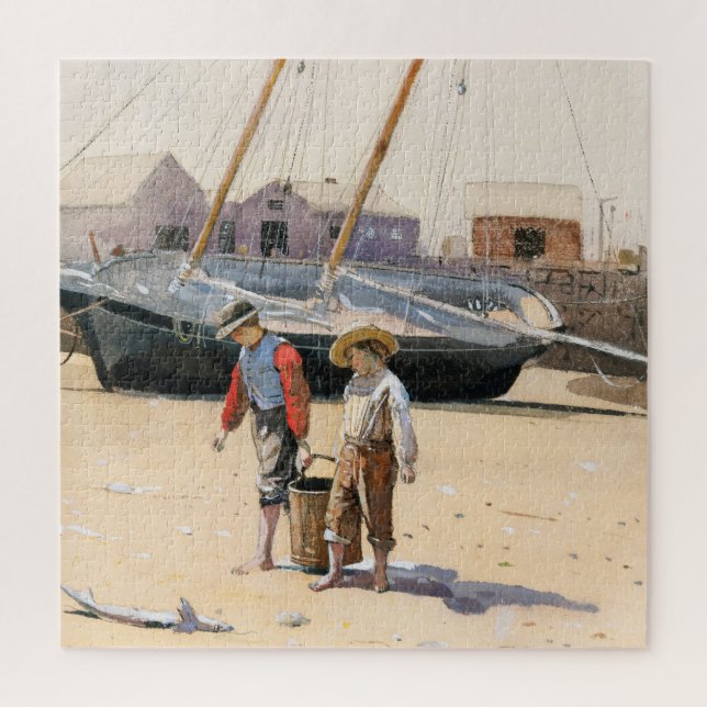 Ein Korb von Clams | Winslow Homer Puzzle (Vertikal)