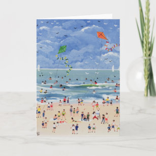 Ein kornischer Strand Feiertagskarte