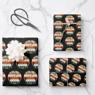 Ein Körper in Bewegung - Mädchen Gymnastik Mindset Geschenkpapier Set