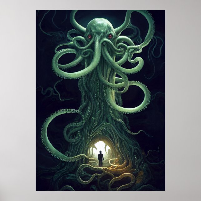 Ein kosmischer Horror Portal Cthulhu Poster (Vorne)