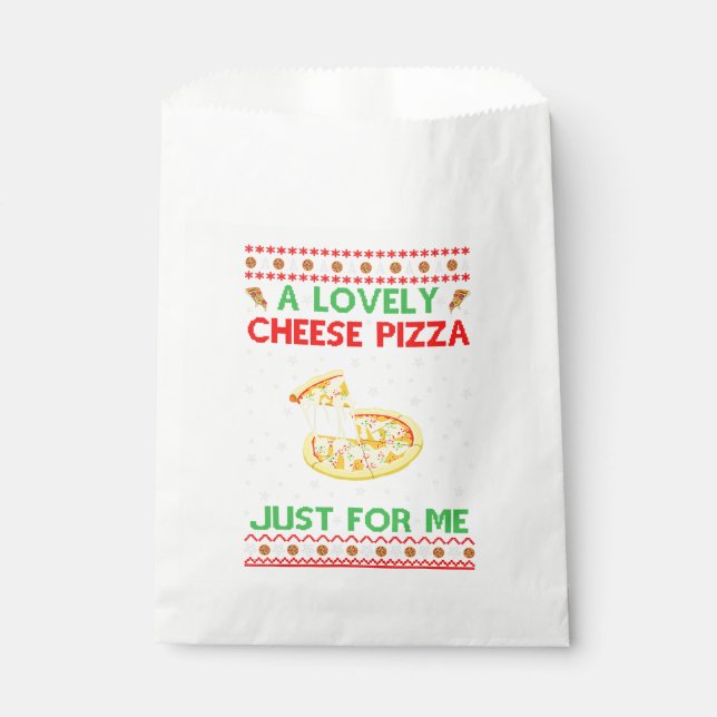 Ein köstliches Pizzeria Shirt Alone Funny Kevin X- Geschenktütchen (Vorderseite)