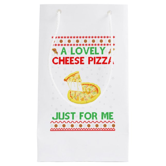 Ein köstliches Pizzeria Shirt Alone Funny Kevin X- Kleine Geschenktüte (Vorderseite)