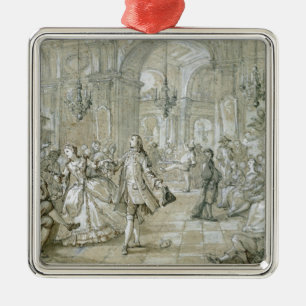 Ein Kostümball Ornament Aus Metall