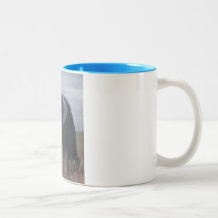 "Ein kranke Pflanzen entfernter Elefant" zwei Zweifarbige Tasse