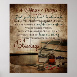 Ein Krankengebet Inspiration und Motivierend Poster