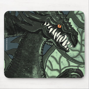 Ein kranker Wind brennt der Drache durch Mousepad