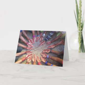 Ein Kreis der Schwestern Dankeskarte