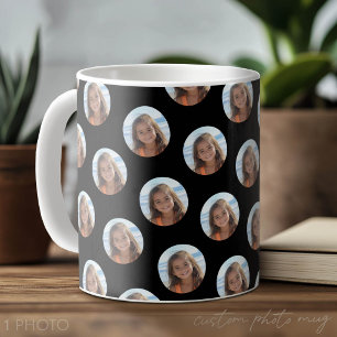 Ein Kreisbild mit Schwarz Kaffeetasse