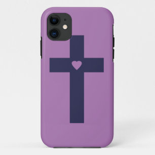 Ein Kreuz mit Herz Heilige Liebeskunst Case-Mate iPhone Hülle