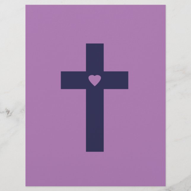 Ein Kreuz mit Herz Heilige Liebeskunst Flyer (Vorne)