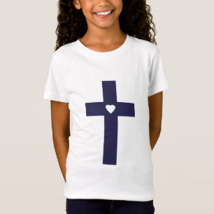 Ein Kreuz mit Herz Heilige Liebeskunst T-Shirt