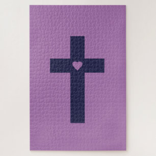 Ein Kreuz mit Herz Puzzle