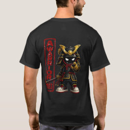 Ein Krieger trägt das Bushi-Shirt mit Zeigegeste T-Shirt