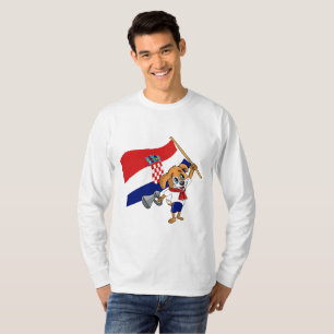Ein kroatisches Fan-Hund-T-Shirt T-Shirt