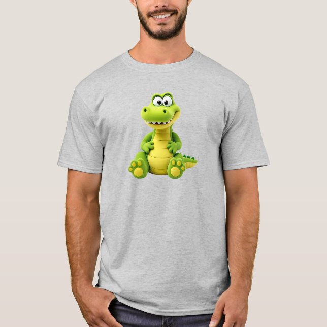Ein Krokodil zu witzig. T-Shirt (Vorderseite)
