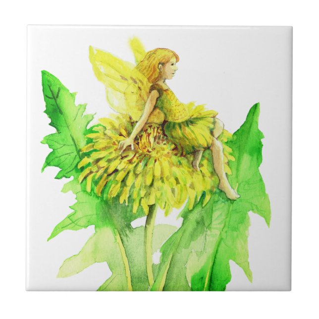 Ein Kronleuchter Fairy Aquarell Fliese (Vorderseite)