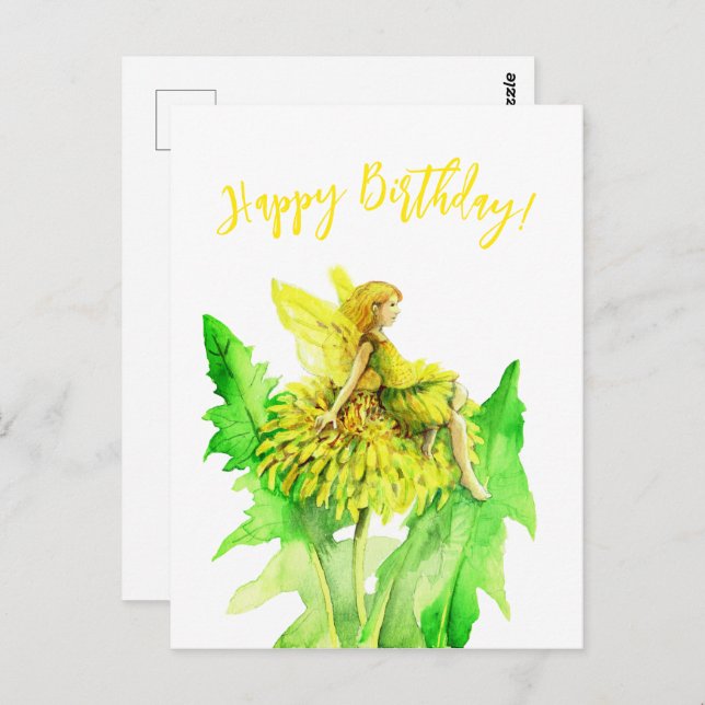 Ein Kronleuchter Fairy Aquarell Postkarte (Vorne/Hinten)