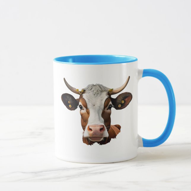 Ein Kuhkopf. Tasse (Rechts)