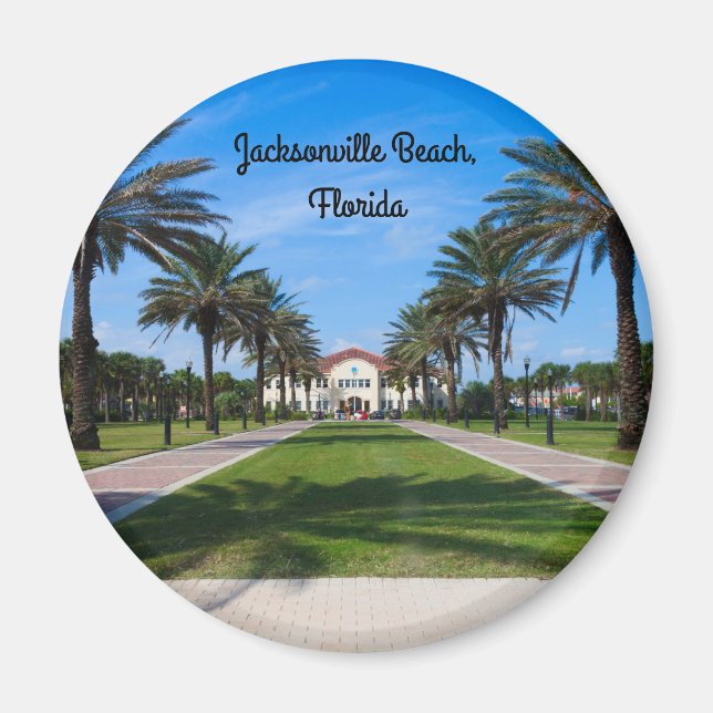 Ein Kühlschrankmagnet vom Strand von Jacksonville, Magnet (Vorne)